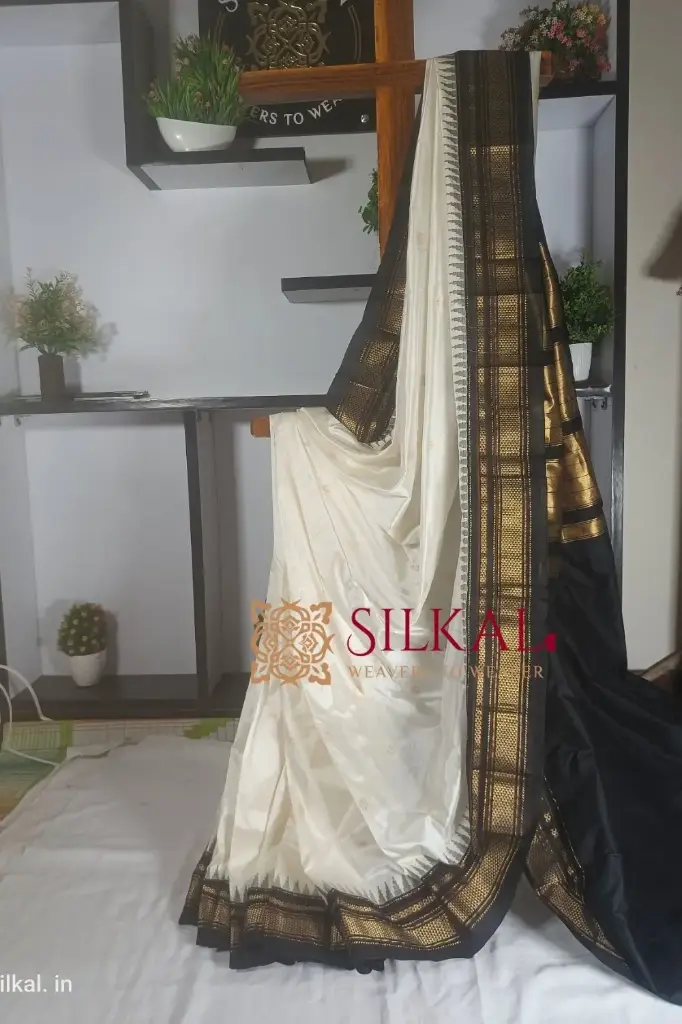 SKL1469 Ilkal Pure Silk Butta Saree – A Royal Handloom Classic 