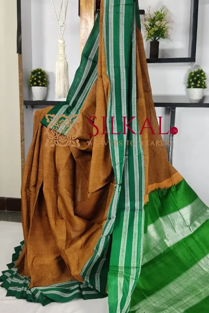 SKL1956 Ilkal Handloom Viscose Silk Gayatri Border Saree Saree  