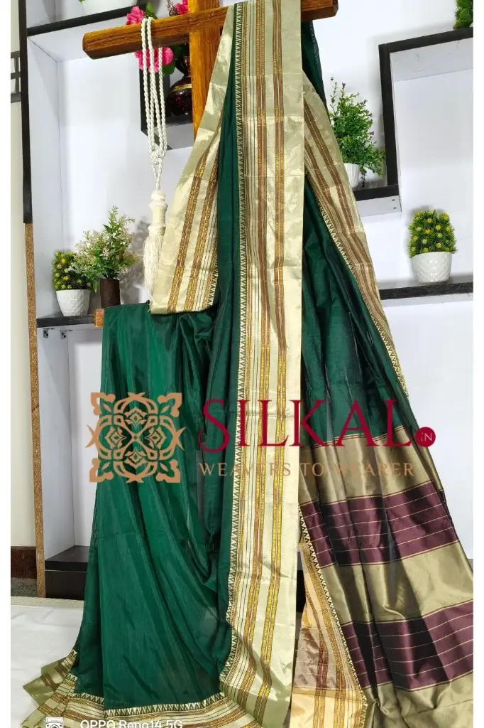 SKL03273 ILKAL COTTON GAADI DADI SAREE 