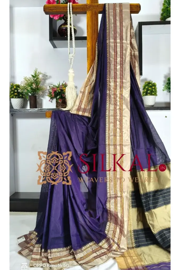 SKL03274 ILKAL COTTON GAADI DADI SAREE 