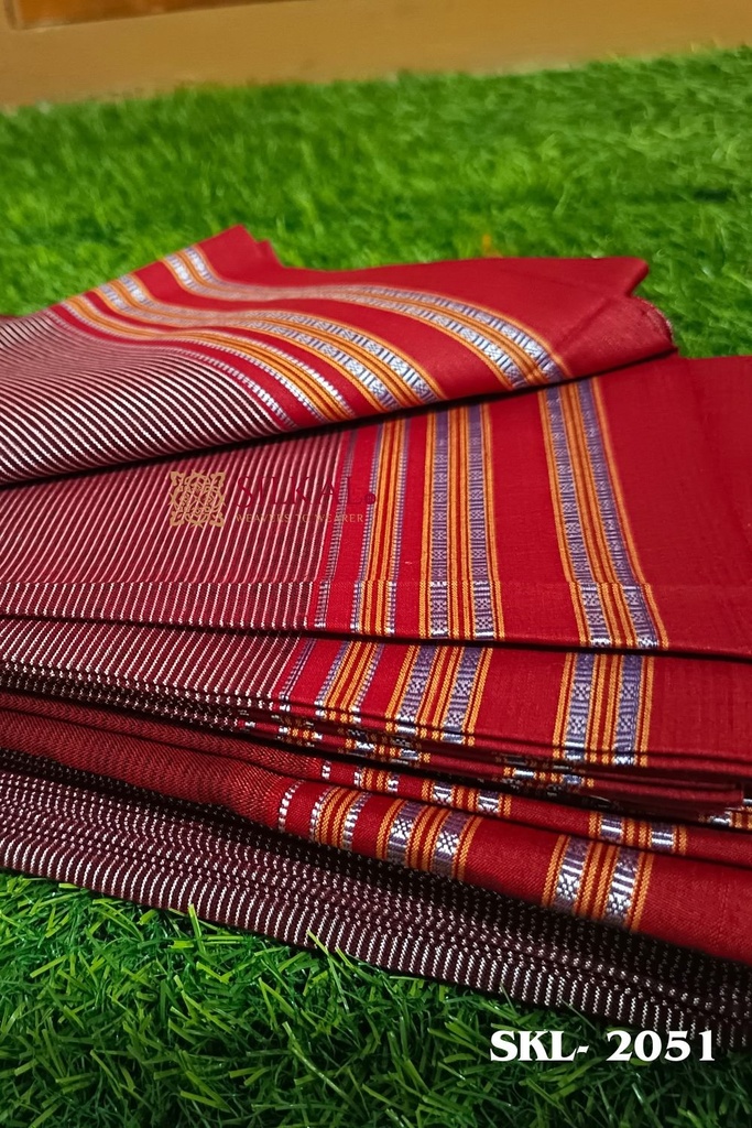 Ilkal Viscose Silk Kaddi Saree With Gomi Border