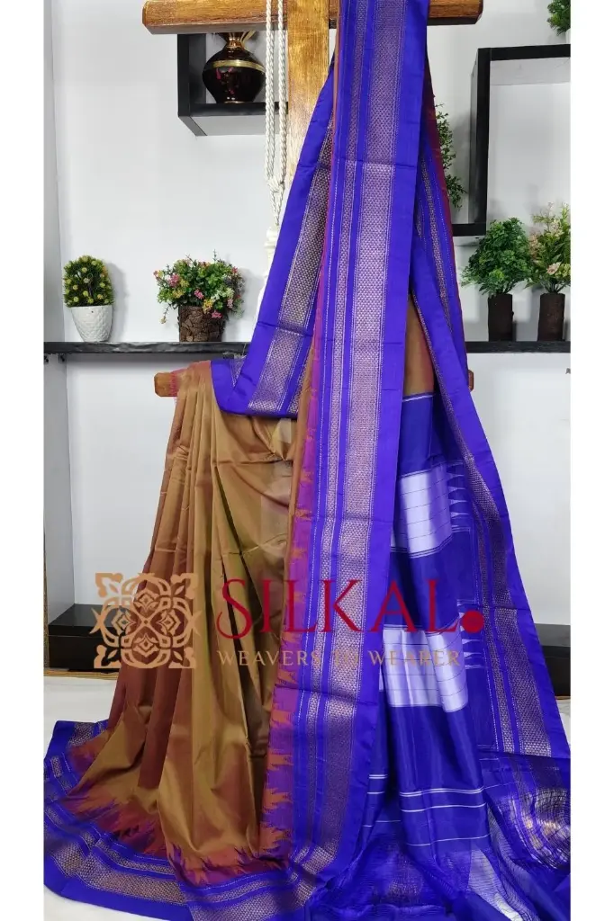 SKL03378 Ilkal Temple Cotton Silk Saree  