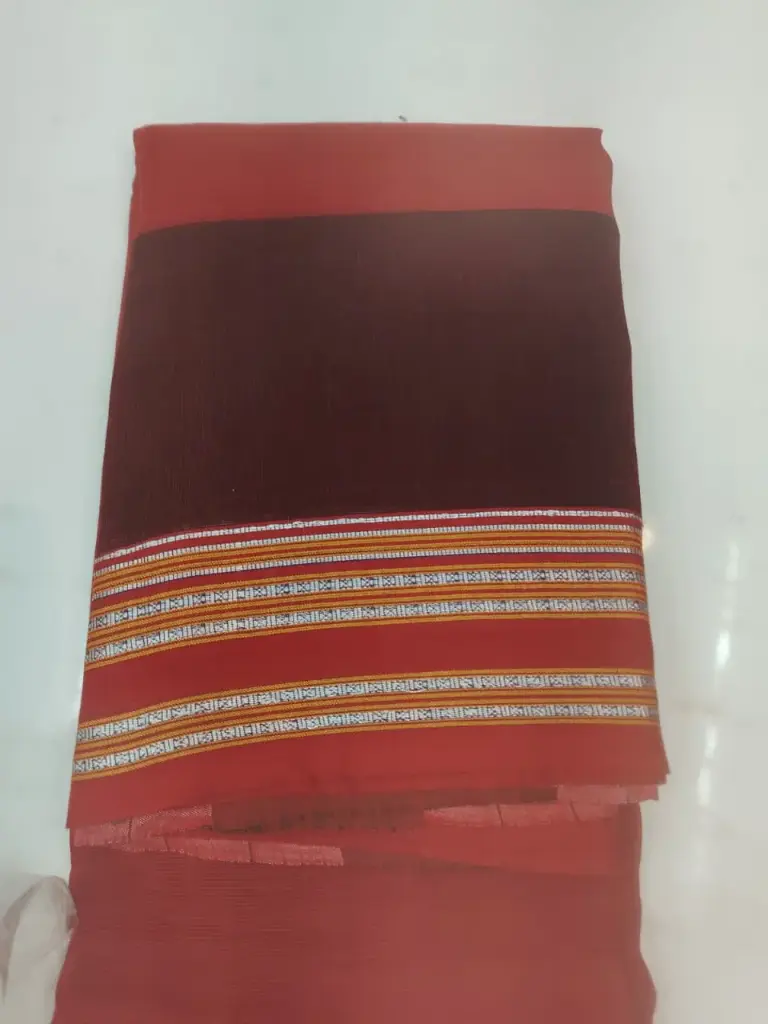 SKL03370 ILKAL NIB Cotton Gomi Border Saree  