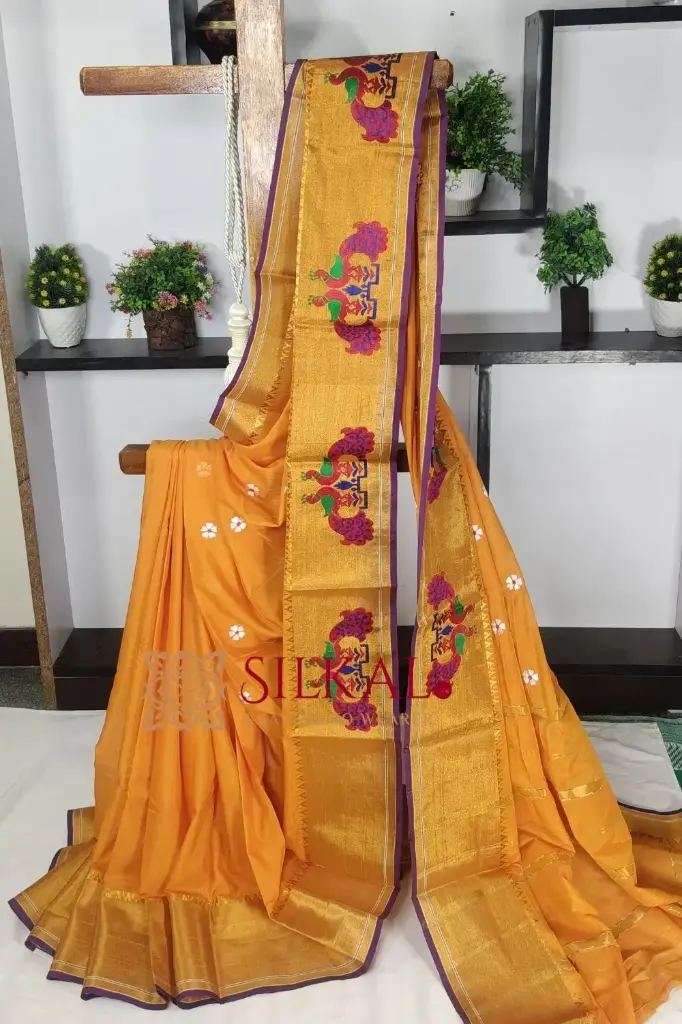 SKL03265 Ilkal Flower Butta Saree 