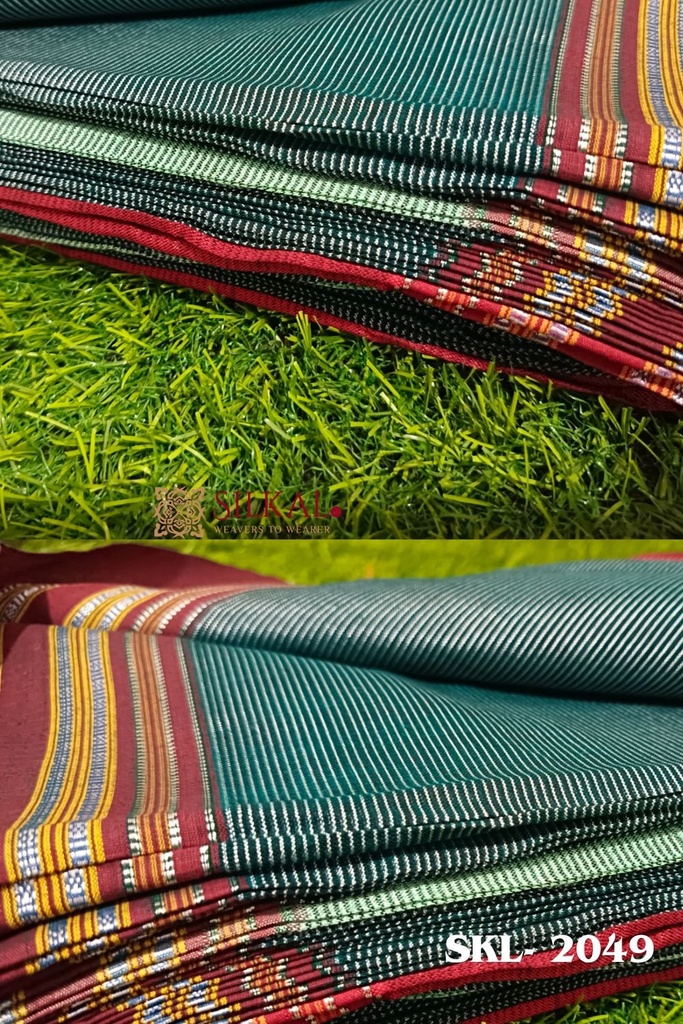 Ilkal Viscose Silk Kaddi Saree With Gomi Border