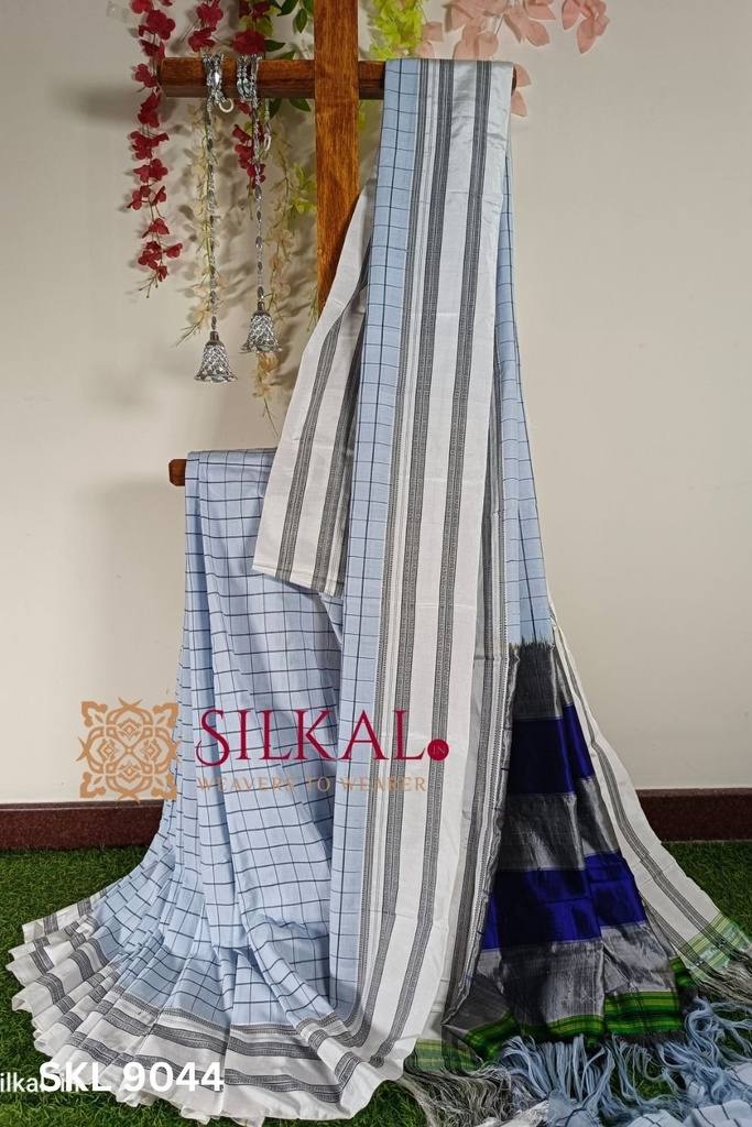Ilkal Cotton Silk Chikki Paras  Handloom Saree