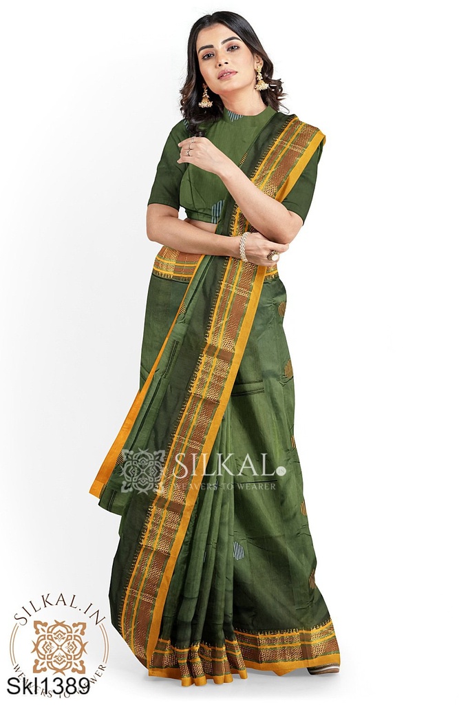 Ilkal Mercerized Sonamati Cotton Butta Saree