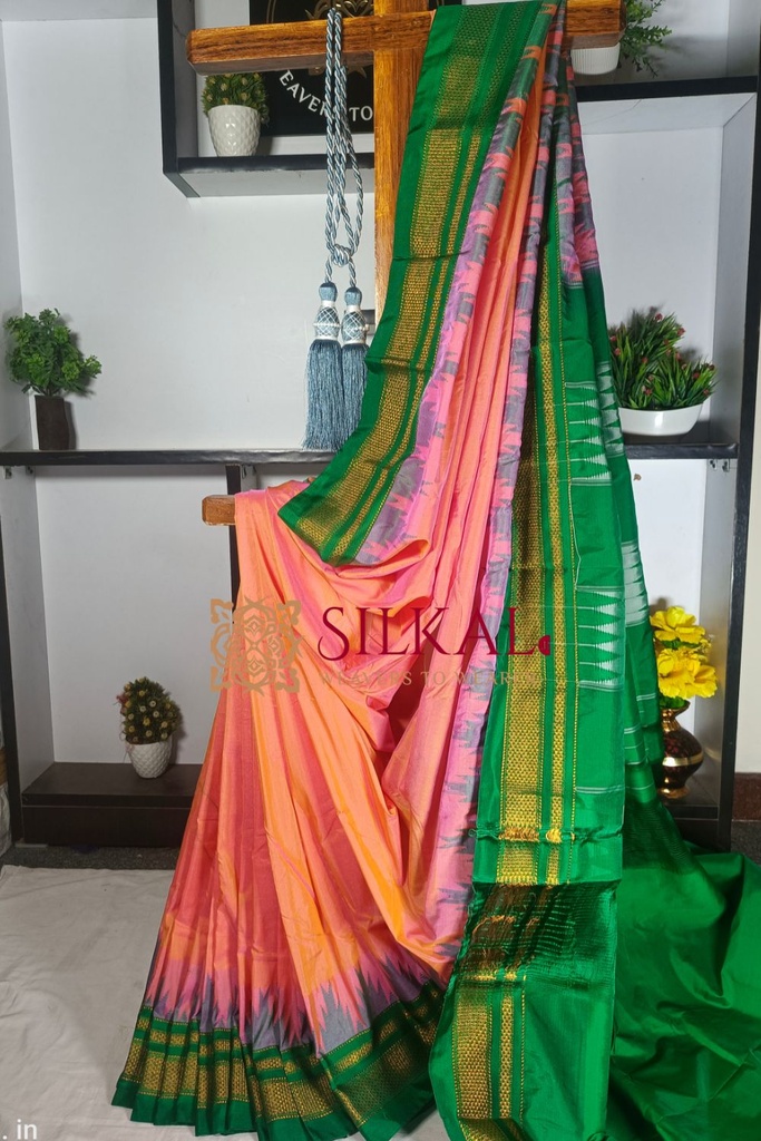 Ilkal Temple Saree