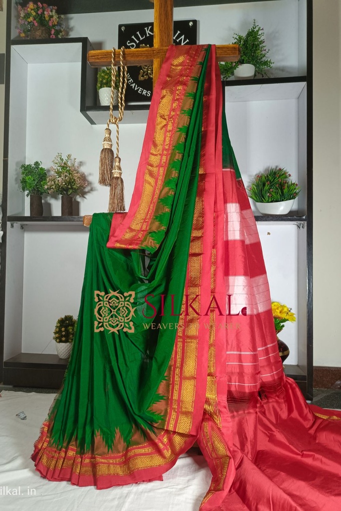 Ilkal Temple Saree