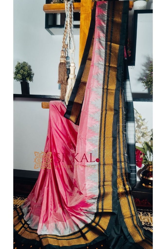 Ilkal Cotton Silk Temple Saree