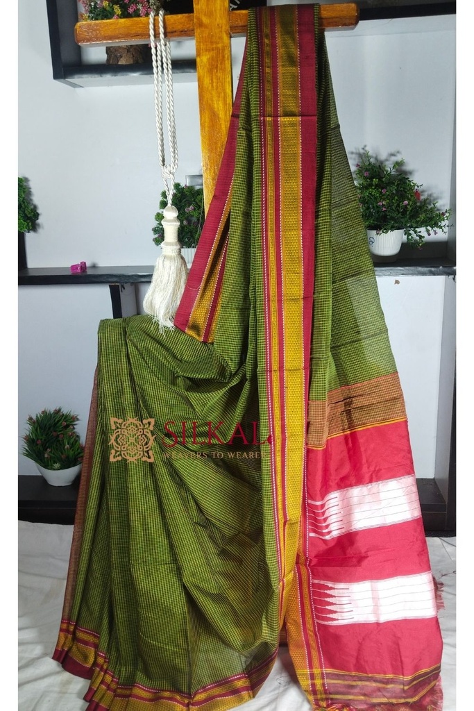 Ilkal Kaddi Cotton Saree
