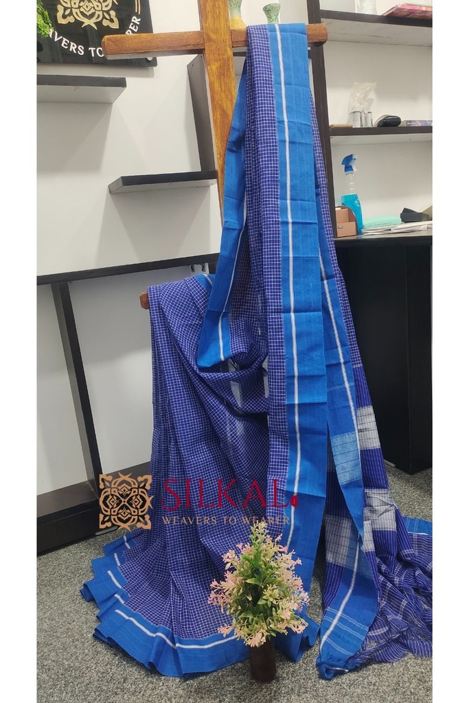Patteda Anchu Pure Cotton Handwoven Saree