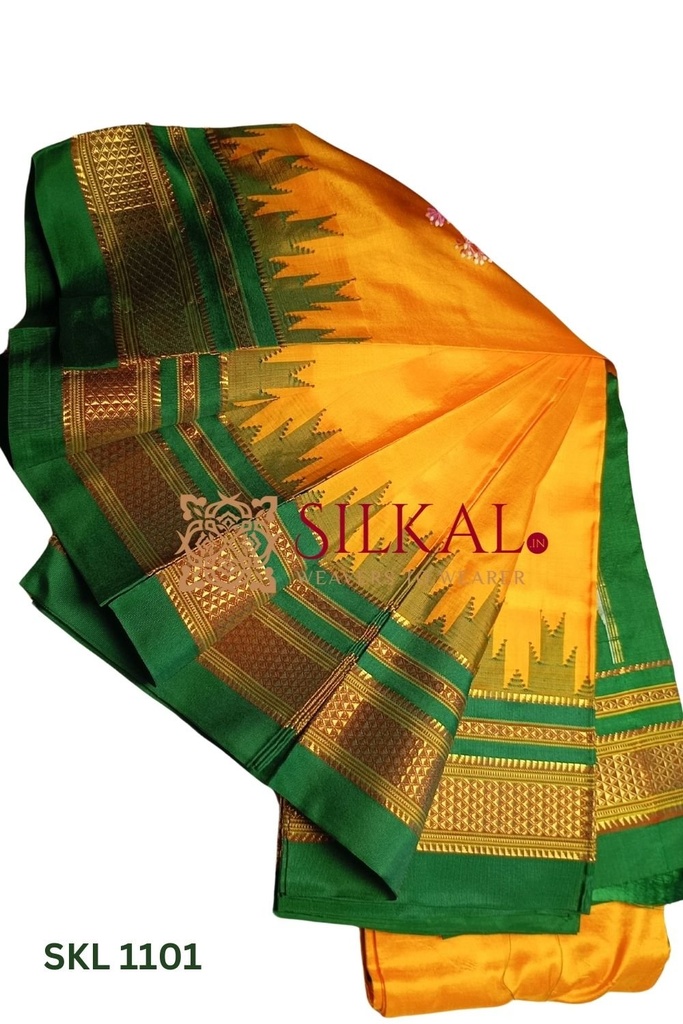 SKL1528 Pure Silk Ilkal Handloom Saree