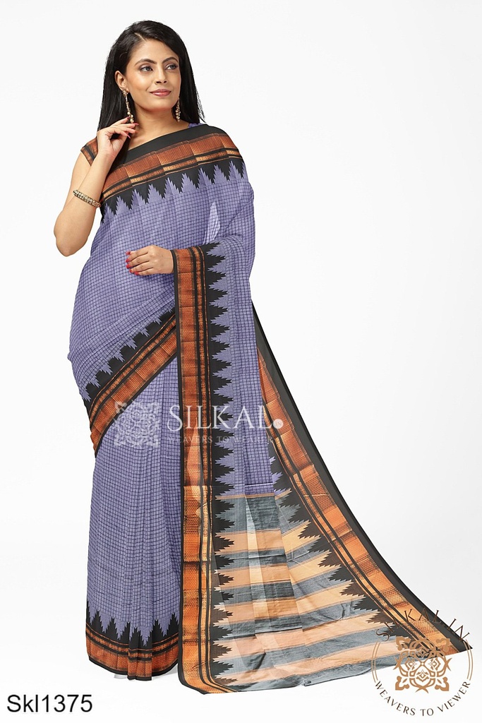 Ilkal Checks Chaduranga Saree