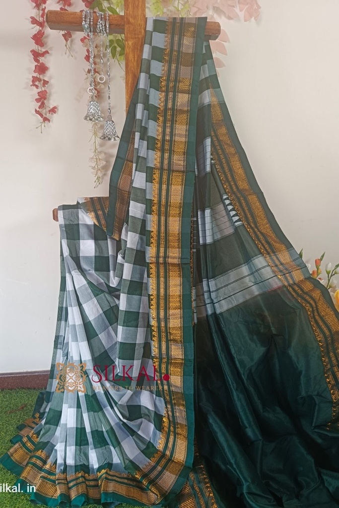 Ilkal Cotton Silk Big Checks