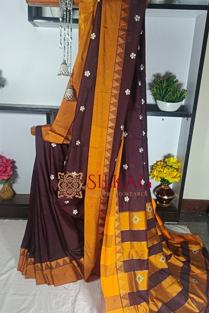 Ilkal Flower Butta Saree