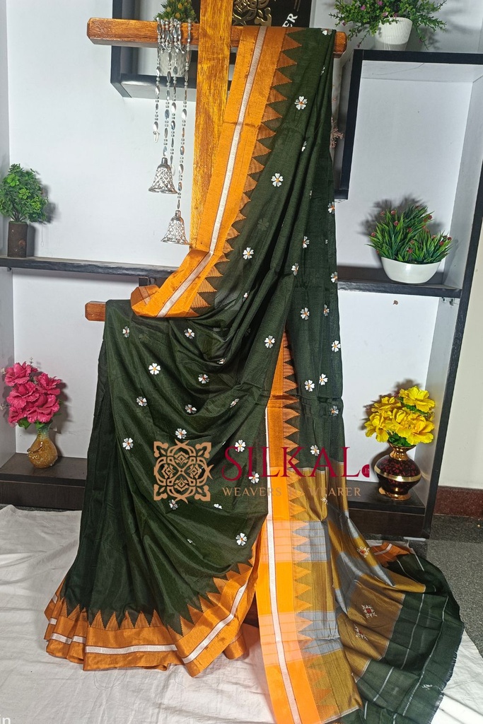 Ilkal Flower Butta Saree,