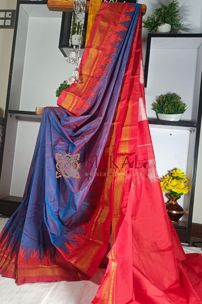 Ilkal Temple Saree
