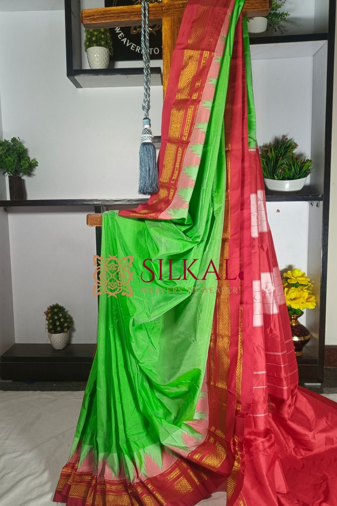 Ilkal Temple Saree