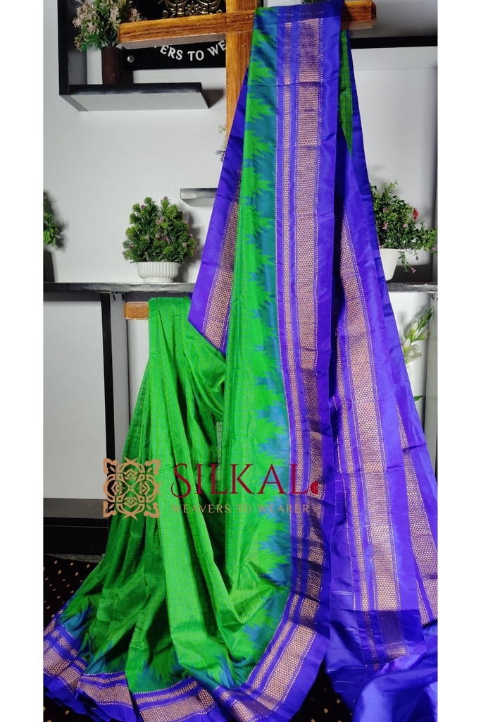 Ilkal Cotton Silk Chadaranga Temple