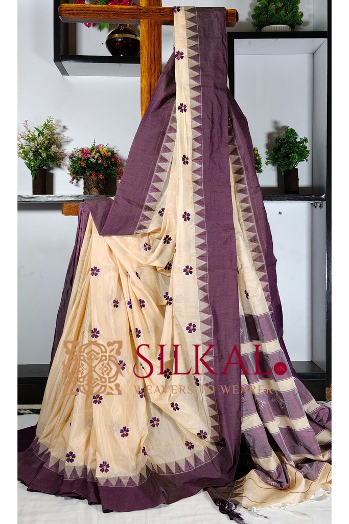 Ilkal Flower Butta Saree,