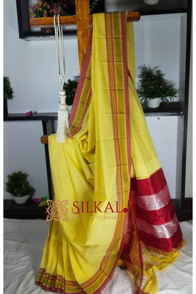 Ilkal Handloom Cotton Silk Saree