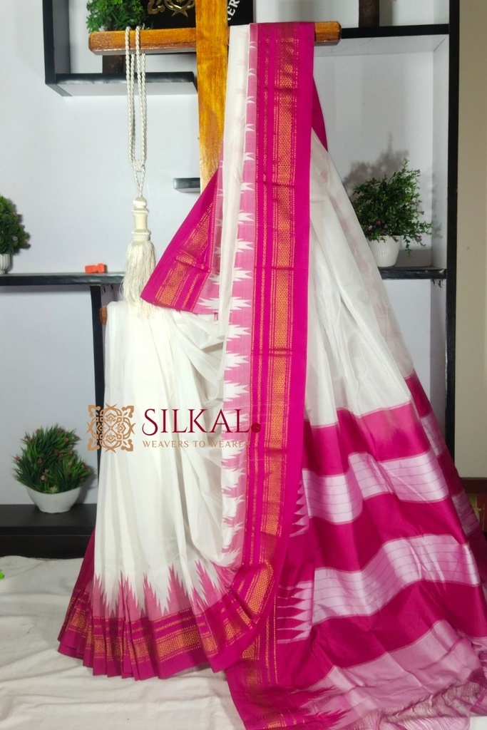 Ilkal Temple Cotton Silk Saree