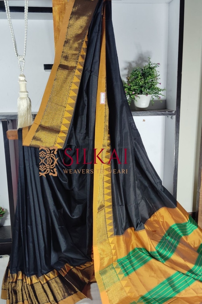 Ilkal Embossed With Mercerized Cotton Saree