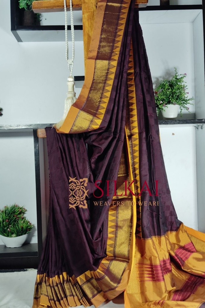 Ilkal Embossed With Mercerized Cotton