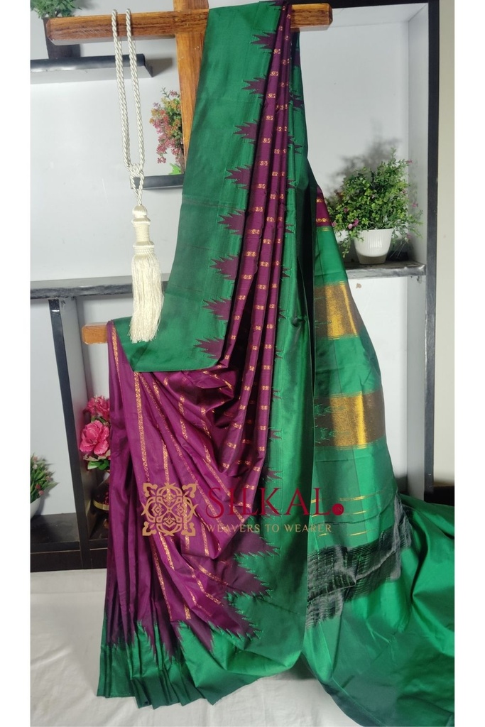Ilkal Mercerised Butta Cotton Saree