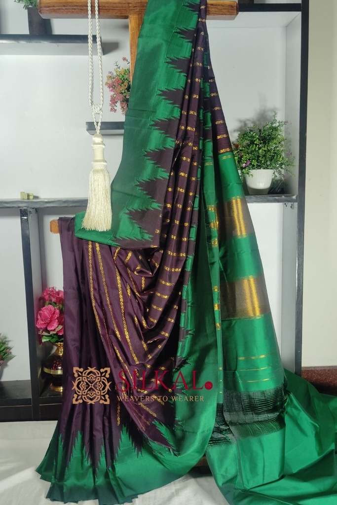 Ilkal Mercerised Butta Cotton Saree