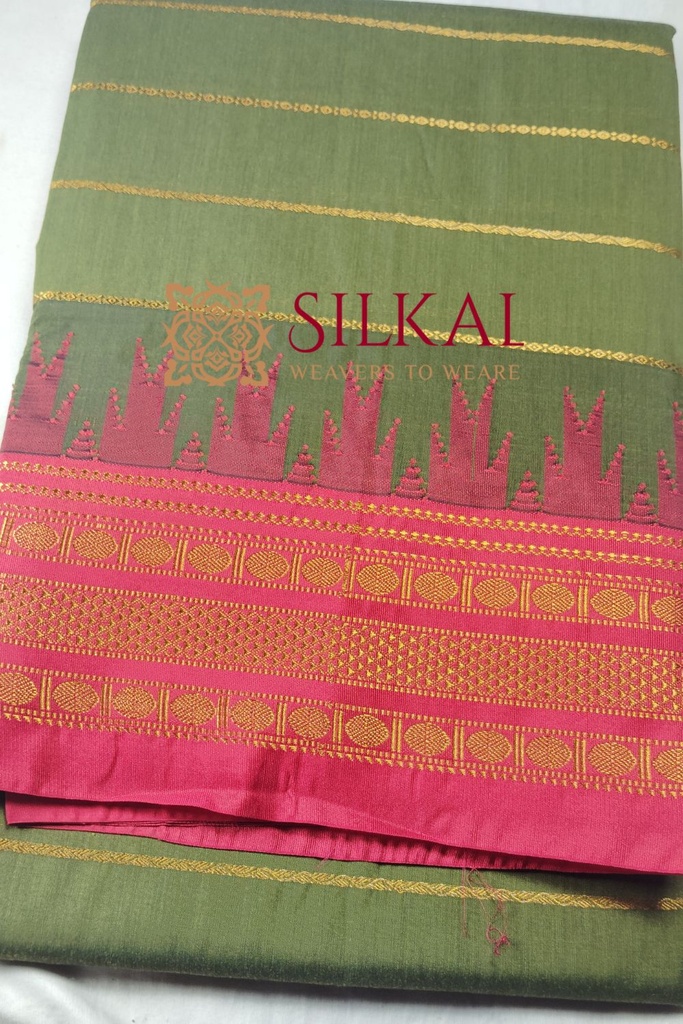 Ilkal Mercerised Butta Cotton Saree