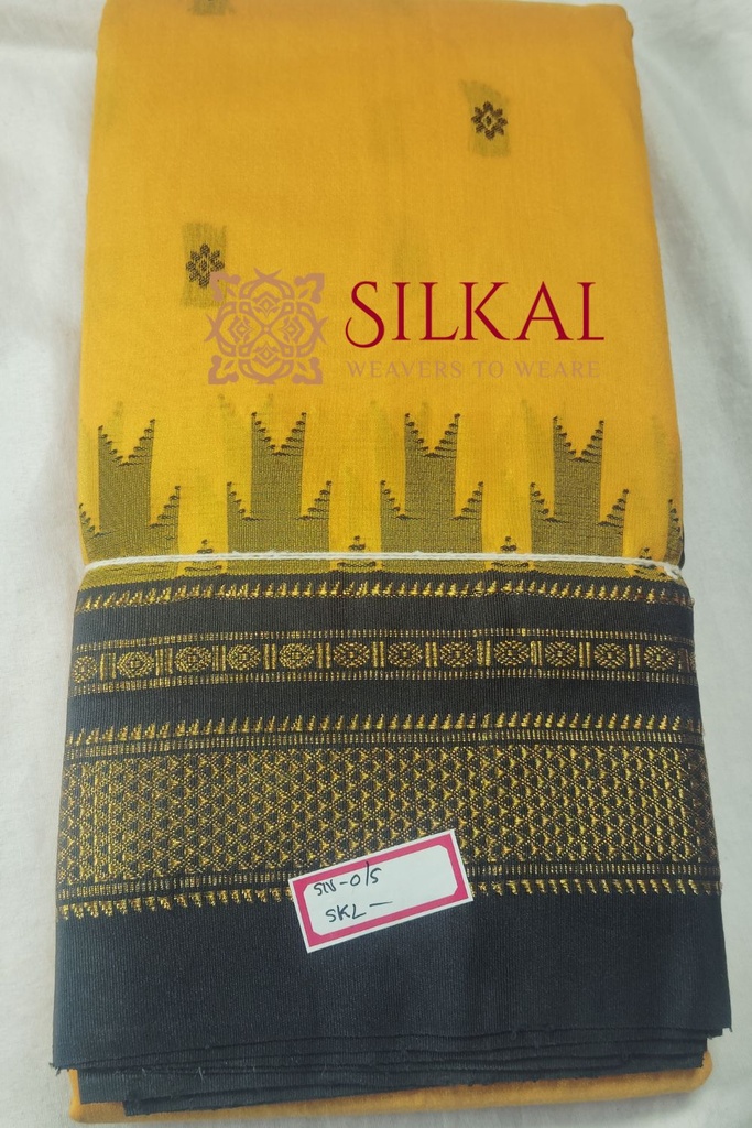 Ilkal Buta Cotton Silk Temple Saree