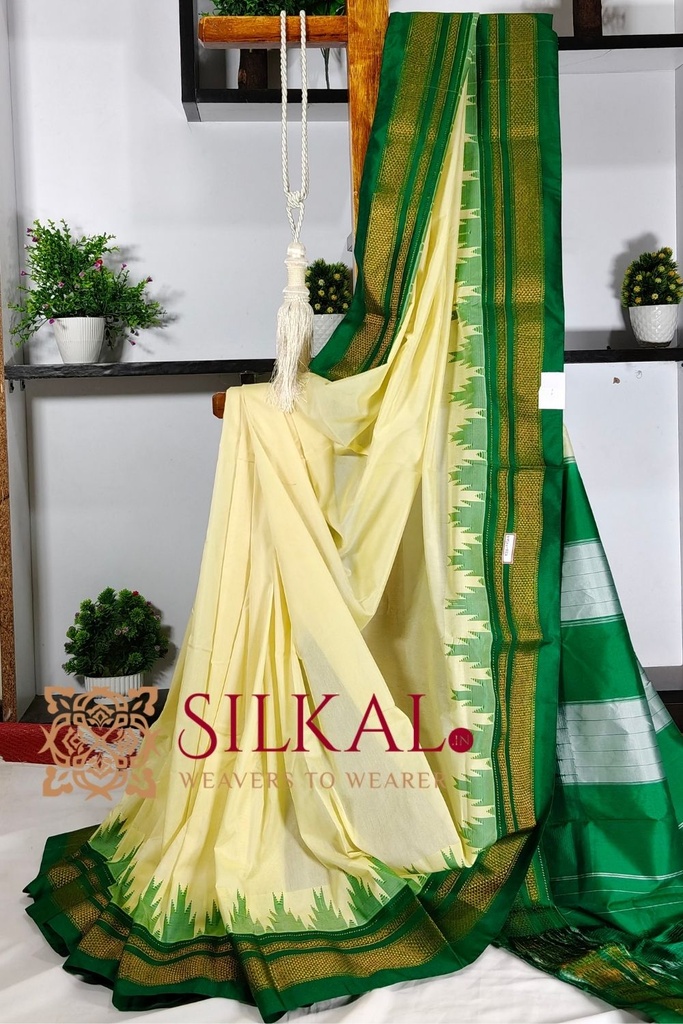 Ilkal Temple Cotton Silk Saree