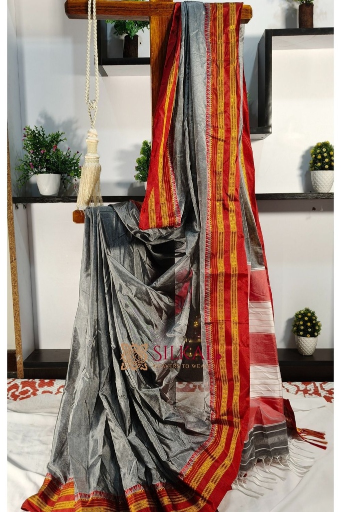 ILKAL COTTON GAADI DADI  SAREE