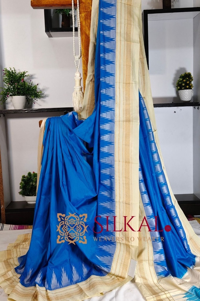Ilkal Temple Cotton Silk Saree