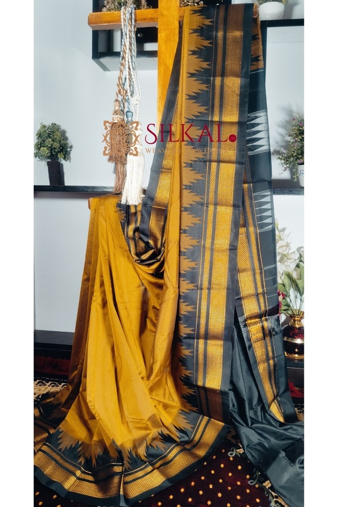 Ilkal Temple Cotton Silk Saree