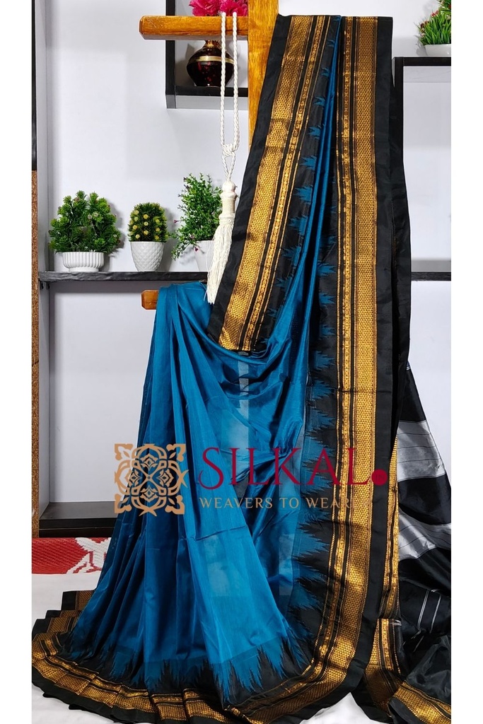 Ilkal Temple Cotton Silk Saree