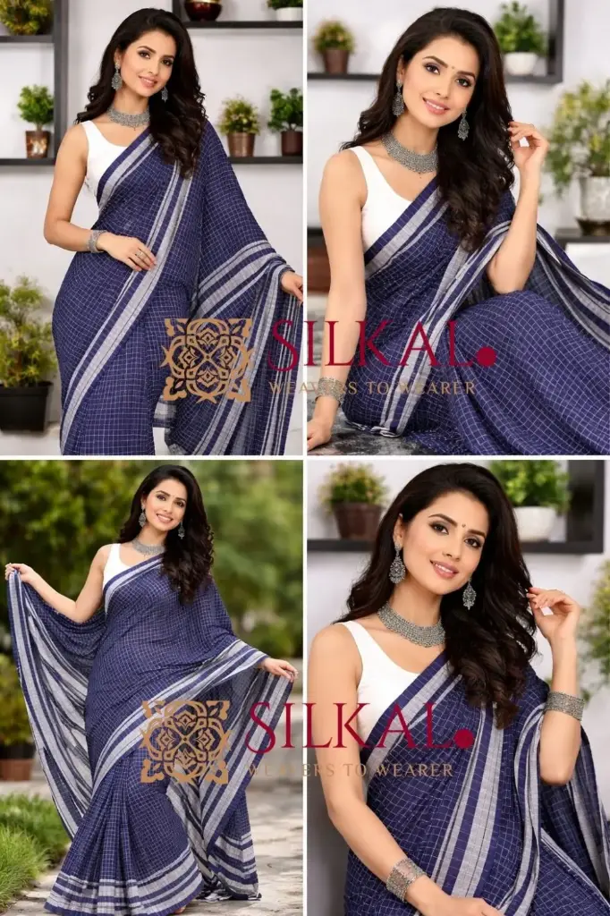 SKL03417 Ilkal Handloom Nauwari Pure Cotton Saree 