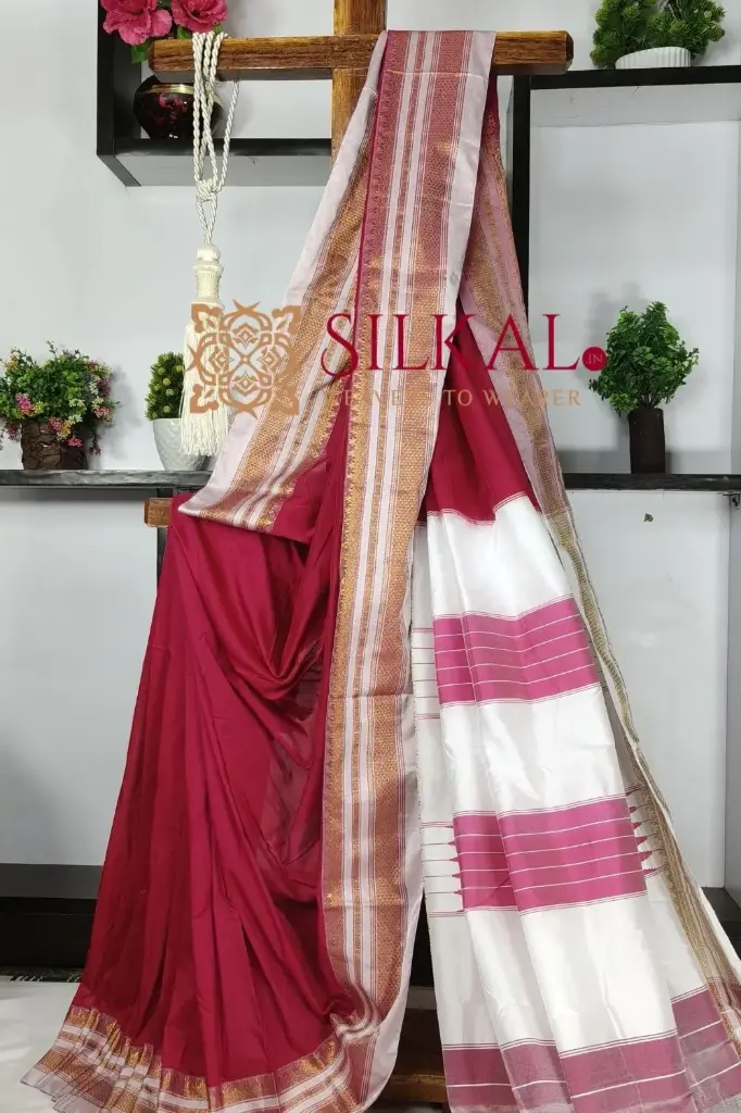 SKL03519 Ilkal Cotton Silk Saree