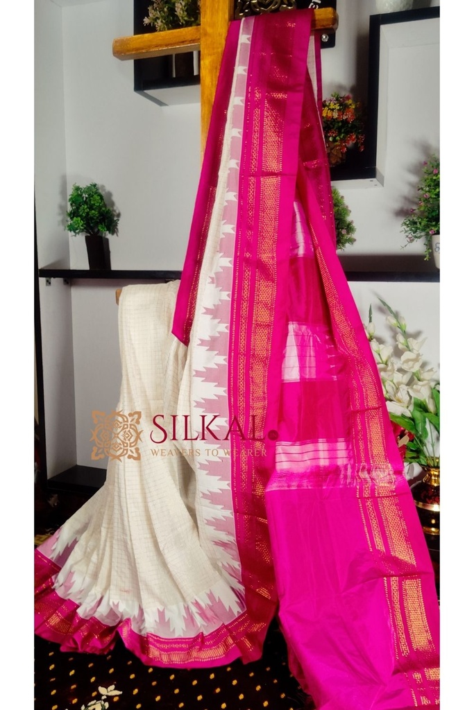 Ilkal Cotton Silk Temple
