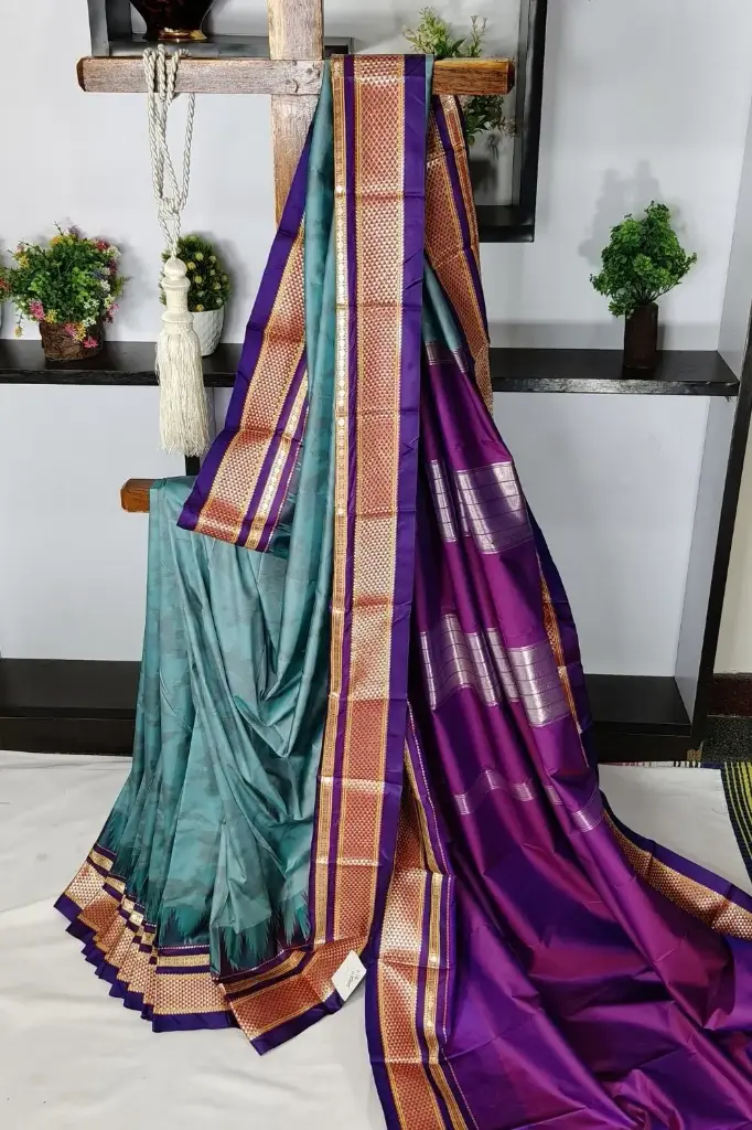 SKL03530 Ilkal Ikkat Soft Silk Saree 