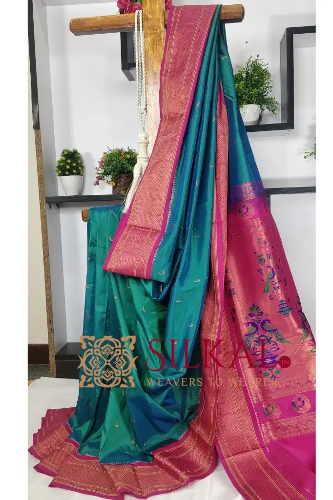 SKL03429 Royal Paithani Jari Butta Soft Silk Saree 