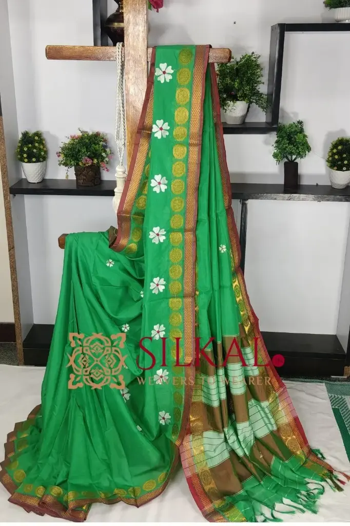 SKL03266  Ilkal Flower Butta Saree