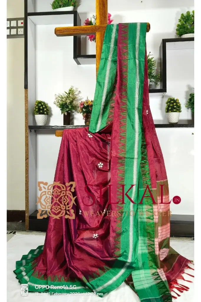 SKL03263 Ilkal Flower Butta Saree