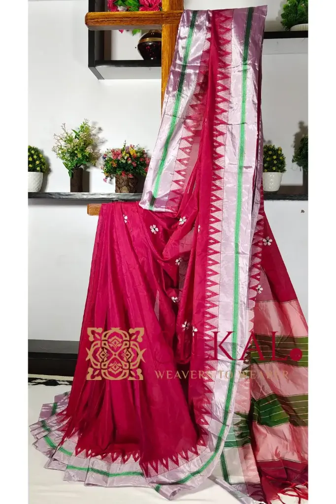 SKL03258 Ilkal Flower Butta Saree