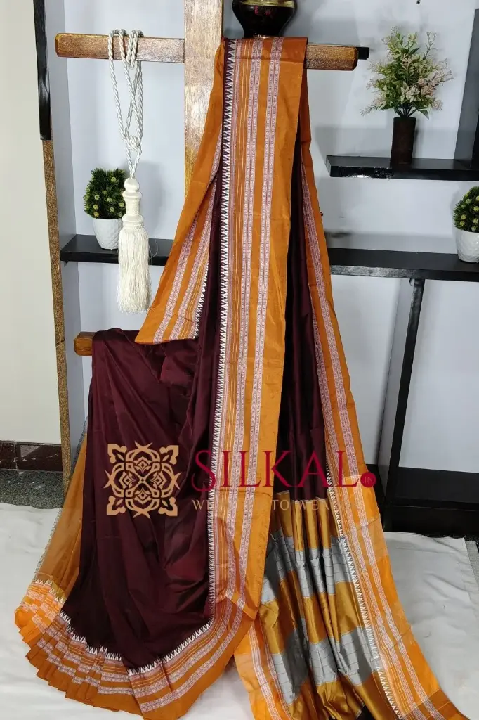 SKL03476 ILKAL COTTON GAADI DADI SAREE 