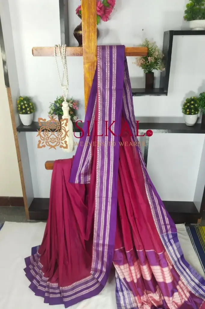 SKL03474 ILKAL COTTON GAADI DADI SAREE 