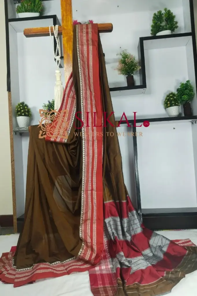 SKL03482 ILKAL COTTON GAADI DADI SAREE  
