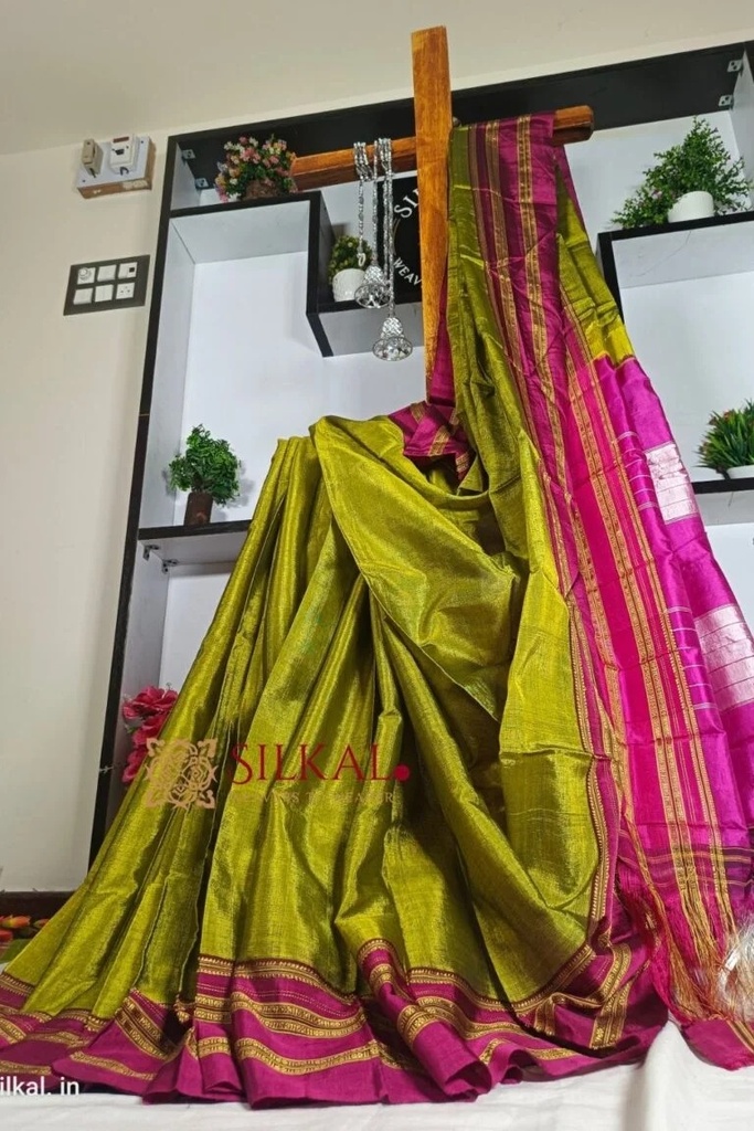 Ilkal Viscose Gayetri Border Saree